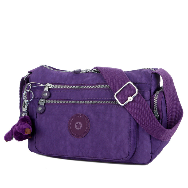 Women's Monkey Nylon Cloth Lightweight Canvas Women's Shoulder Bag