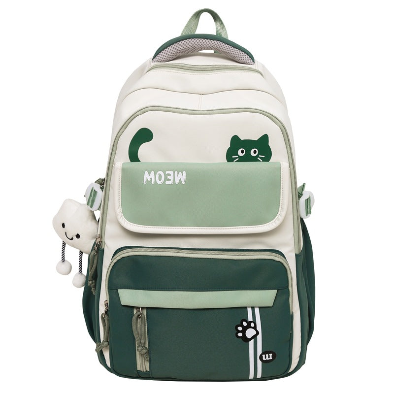 Women's Good-looking Simple Korean Versatile Cute Large Backpacks