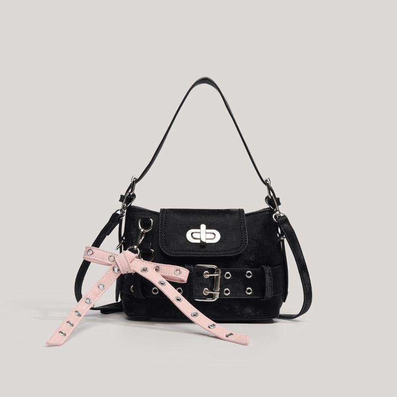 Design Bowknot Underarm Fashion Hot Motorcycle Women's Messenger Bag