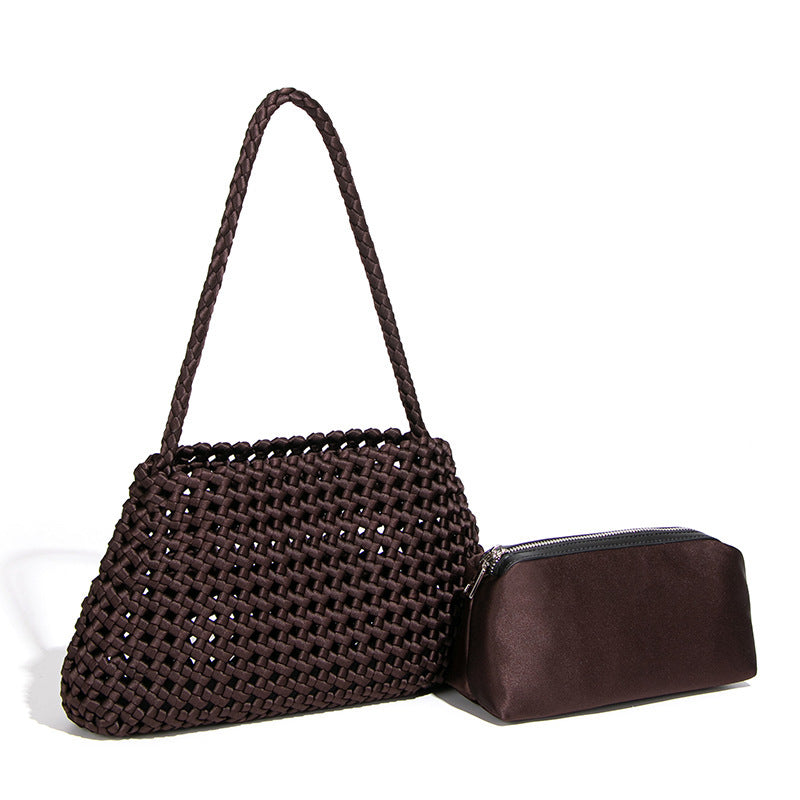 Hollow Knitted Woven Seaside Holiday Large Capacity Portable Windmill Knot Bags