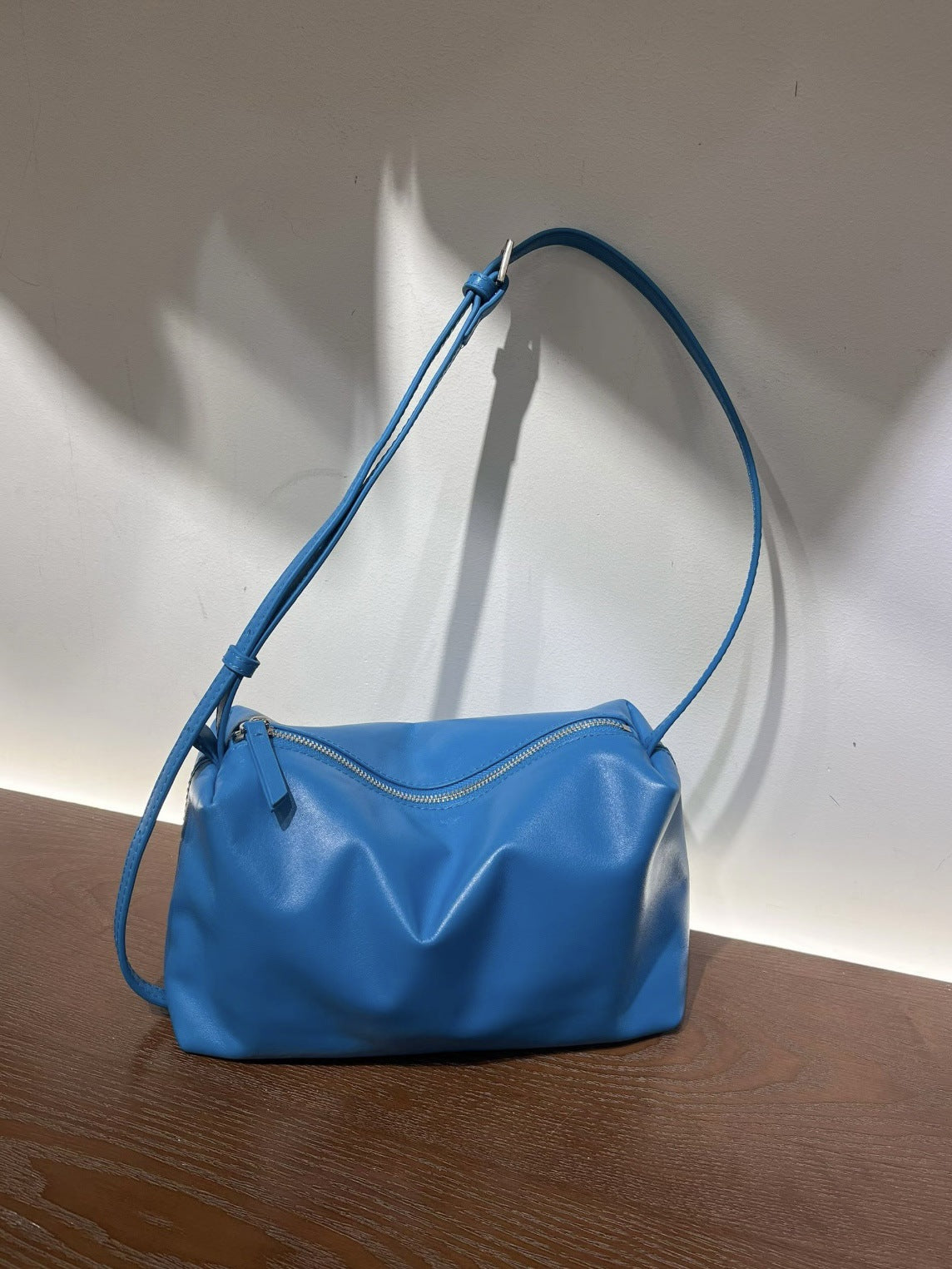 Simple Sheepskin Veet Pillow Genuine Leather Bags