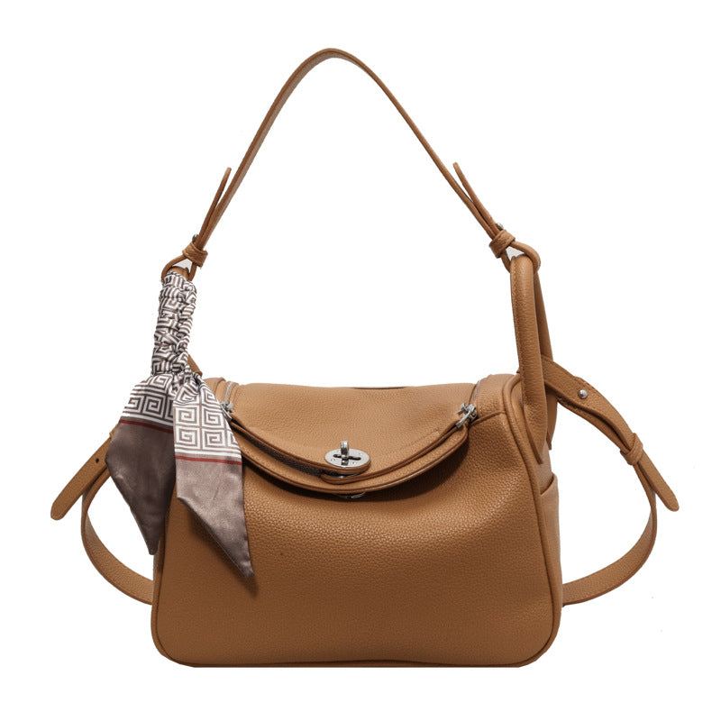 Women's Textured Graceful Design Popular Hand Holding Bucket Bag