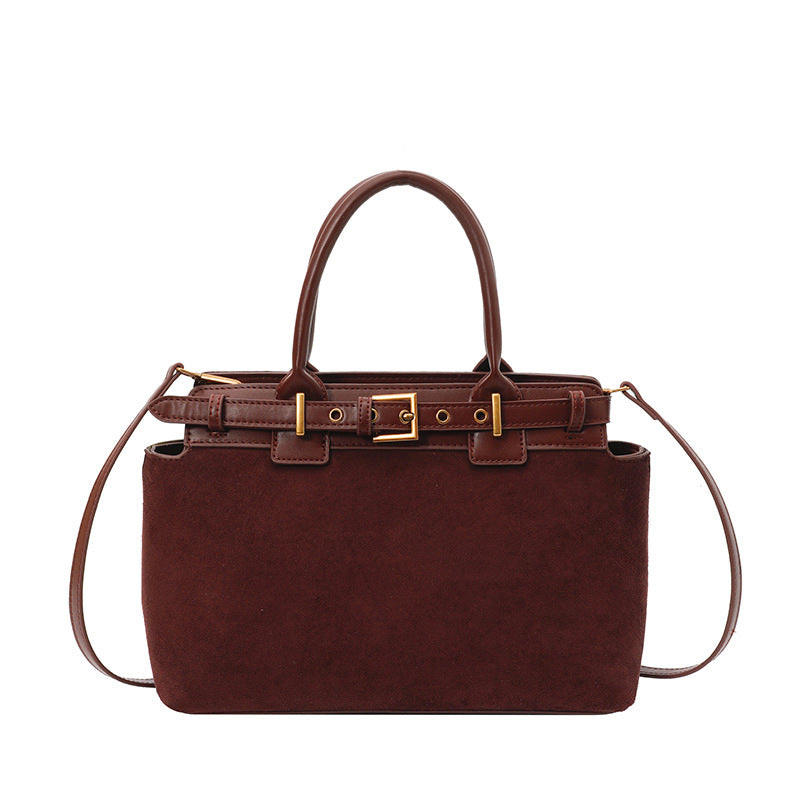 Women's Western Style Suede Winter Elegant Texture Bags