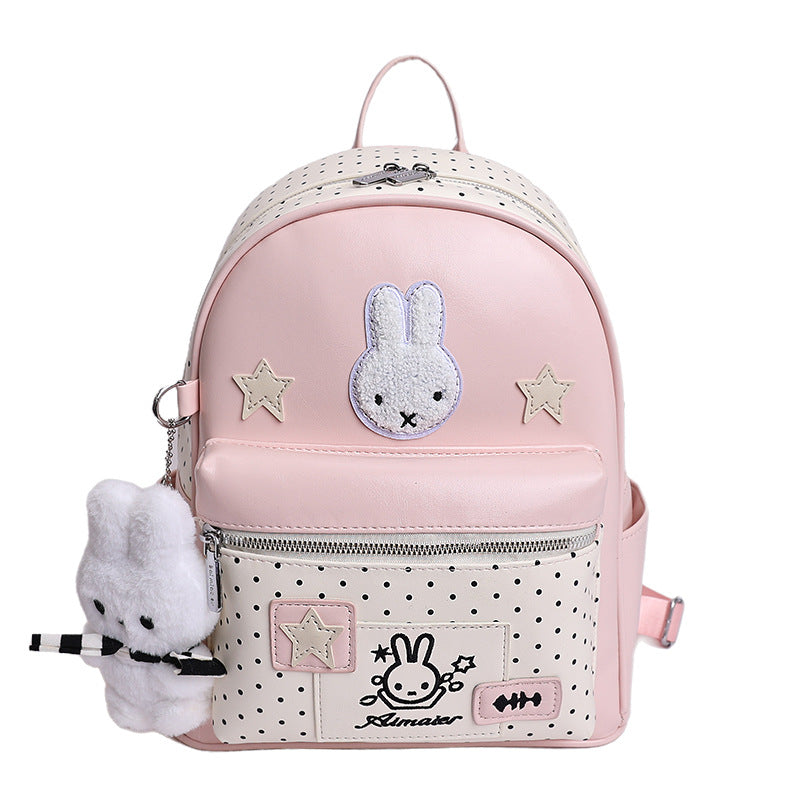 Women's Cute Polka Dot Lightweight Good-looking Large Capacity Women's Backpack