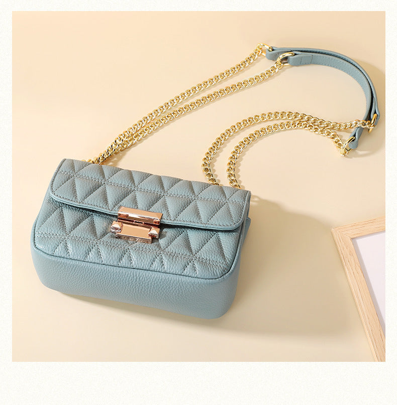 Women's Niche Rhombus Chain Lightweight Classic Style Versatile Women's Messenger Bag