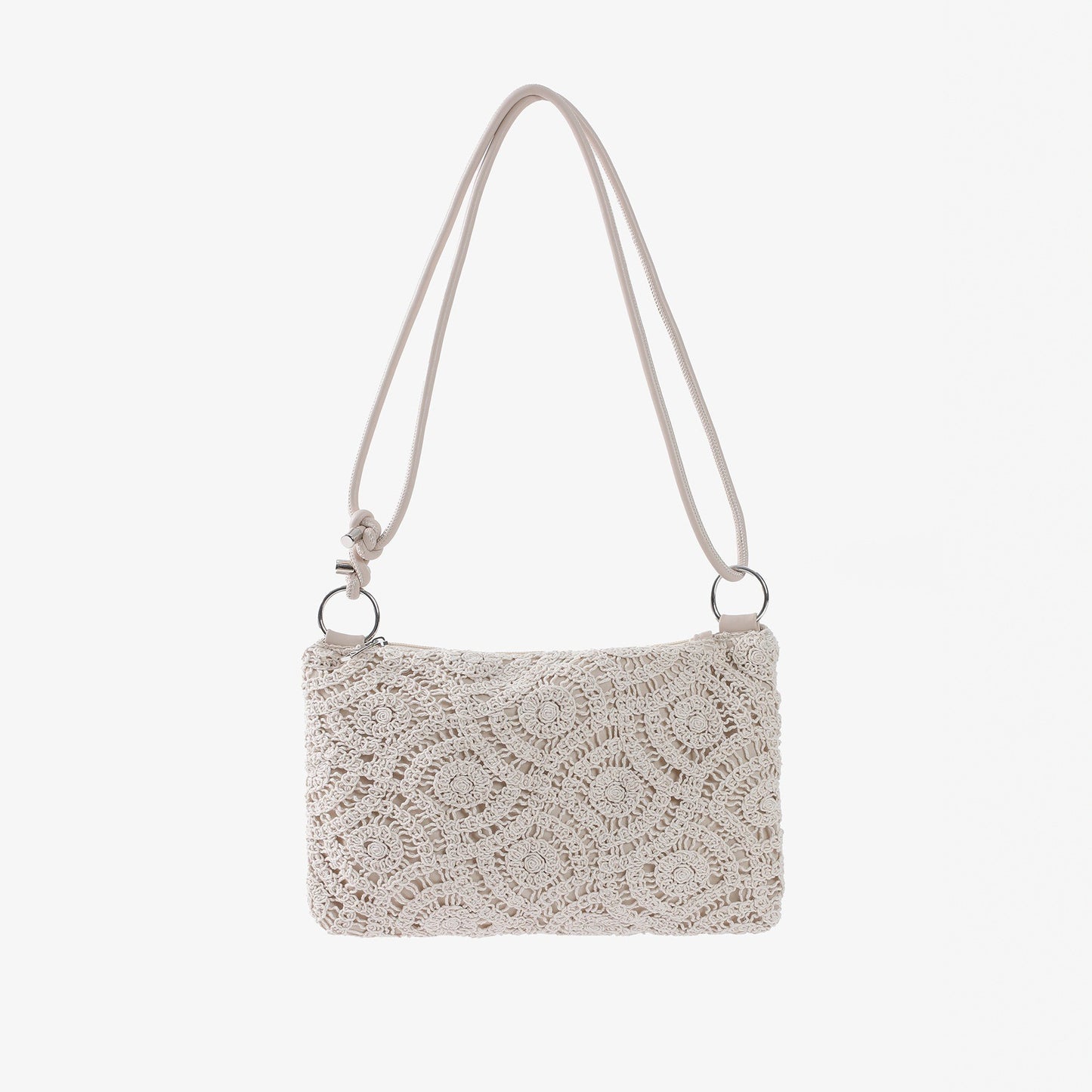 Women's Lace Woven Fashion Cotton Underarm Vacation Women's Shoulder Bag
