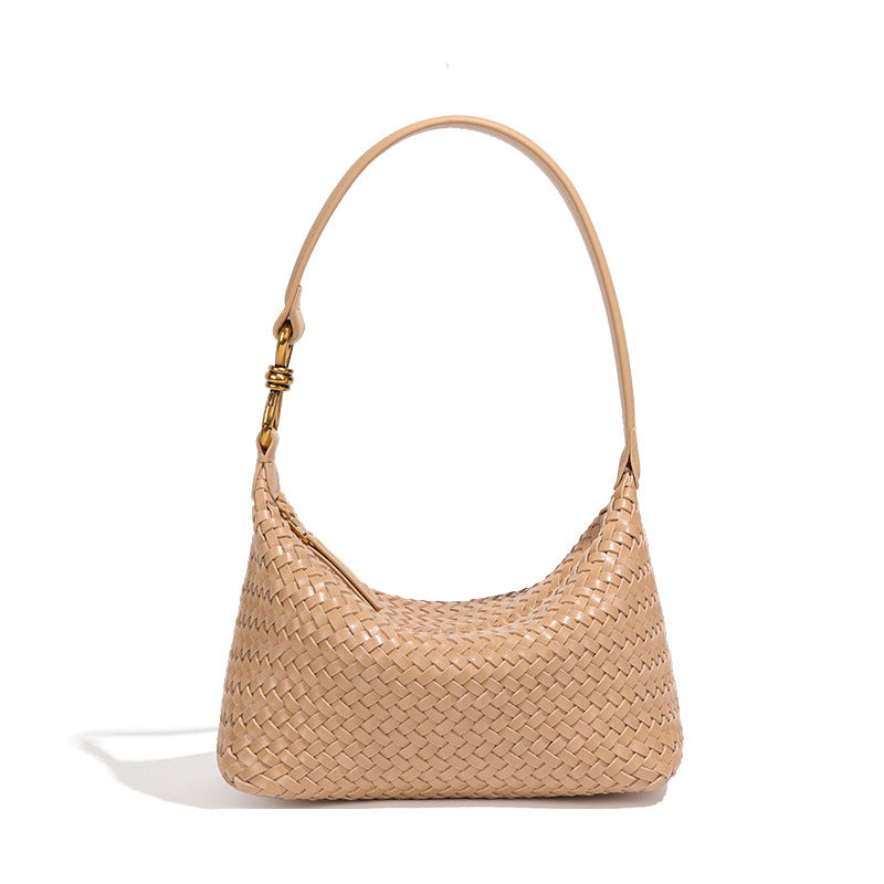 Women's Woven For Early Autumn Elegant Lunch Box Underarm Bag