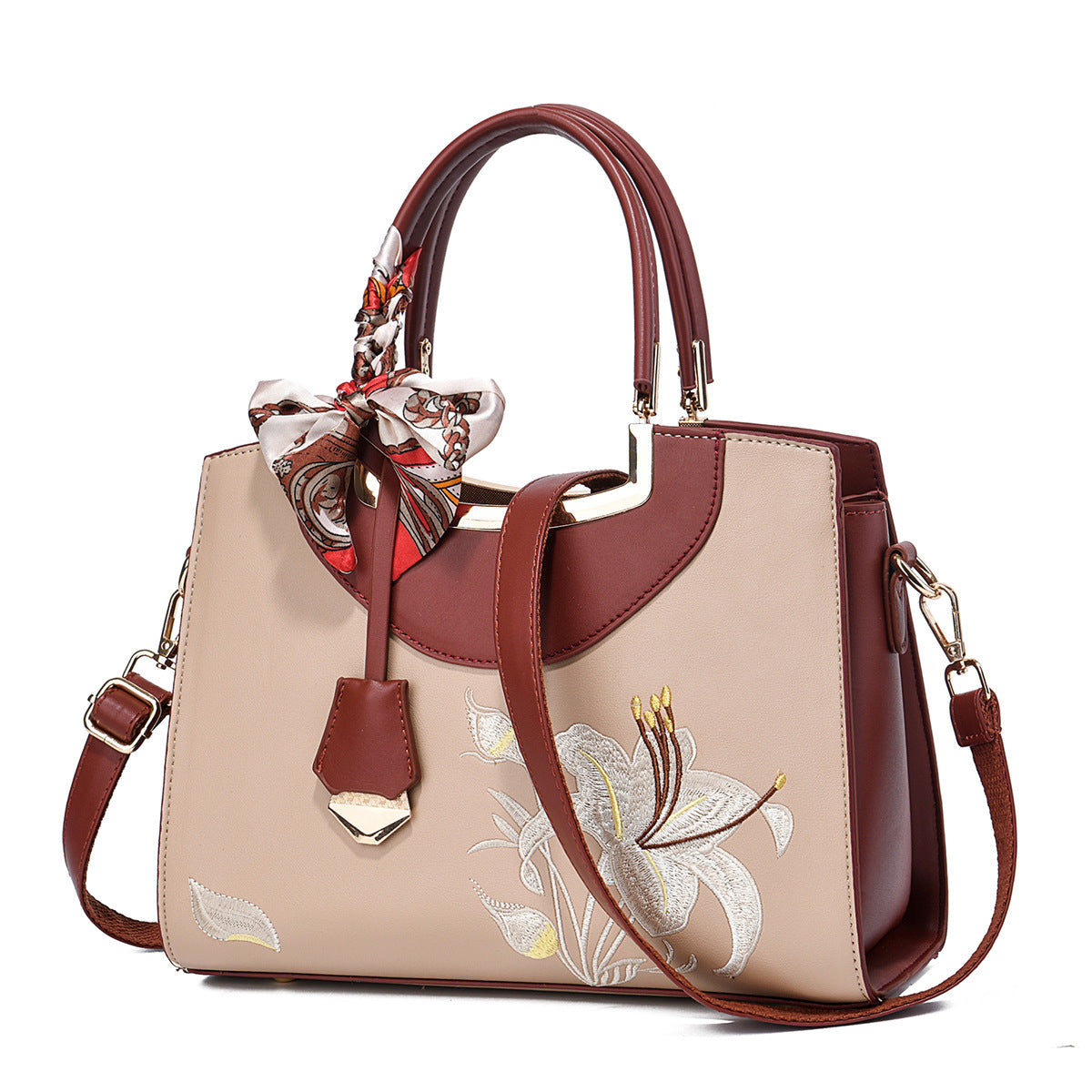 Women's Chinese Style Embroidery Mother's Large Capacity Generous Women's Handbag