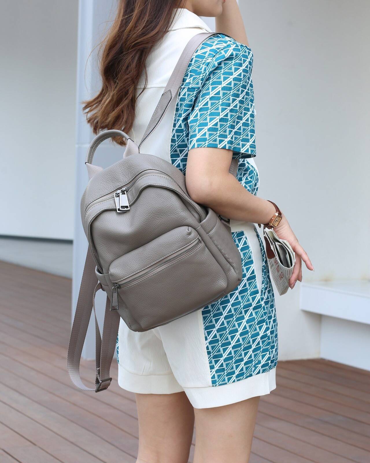 Women's For Commute Minimalist Lightweight Fashion Soft Leather Leisure Moms Bags