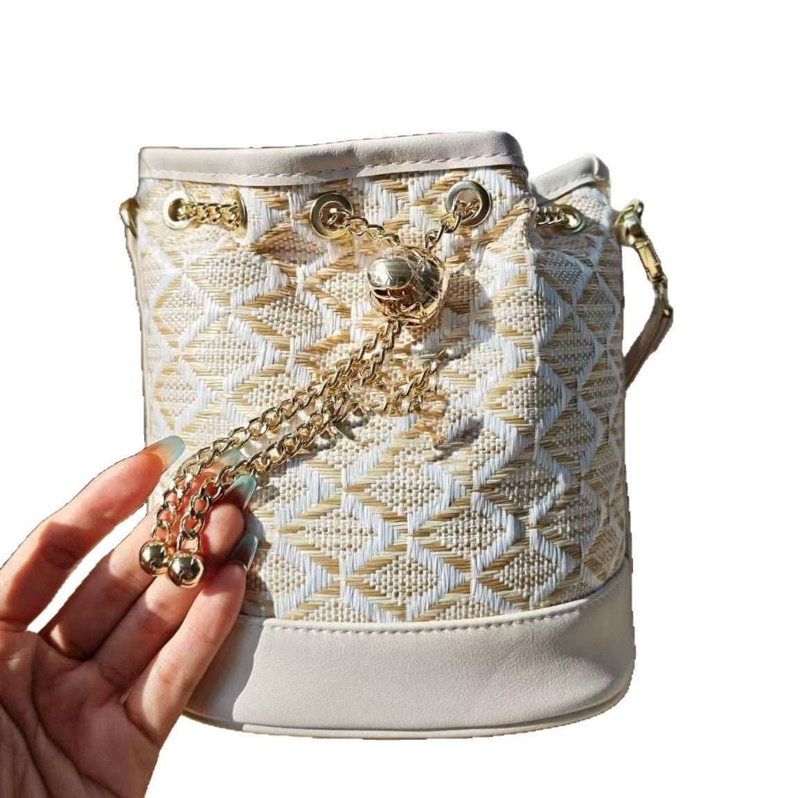 Perfume Counter Limited Gift Woven French Elegant Bucket Bag