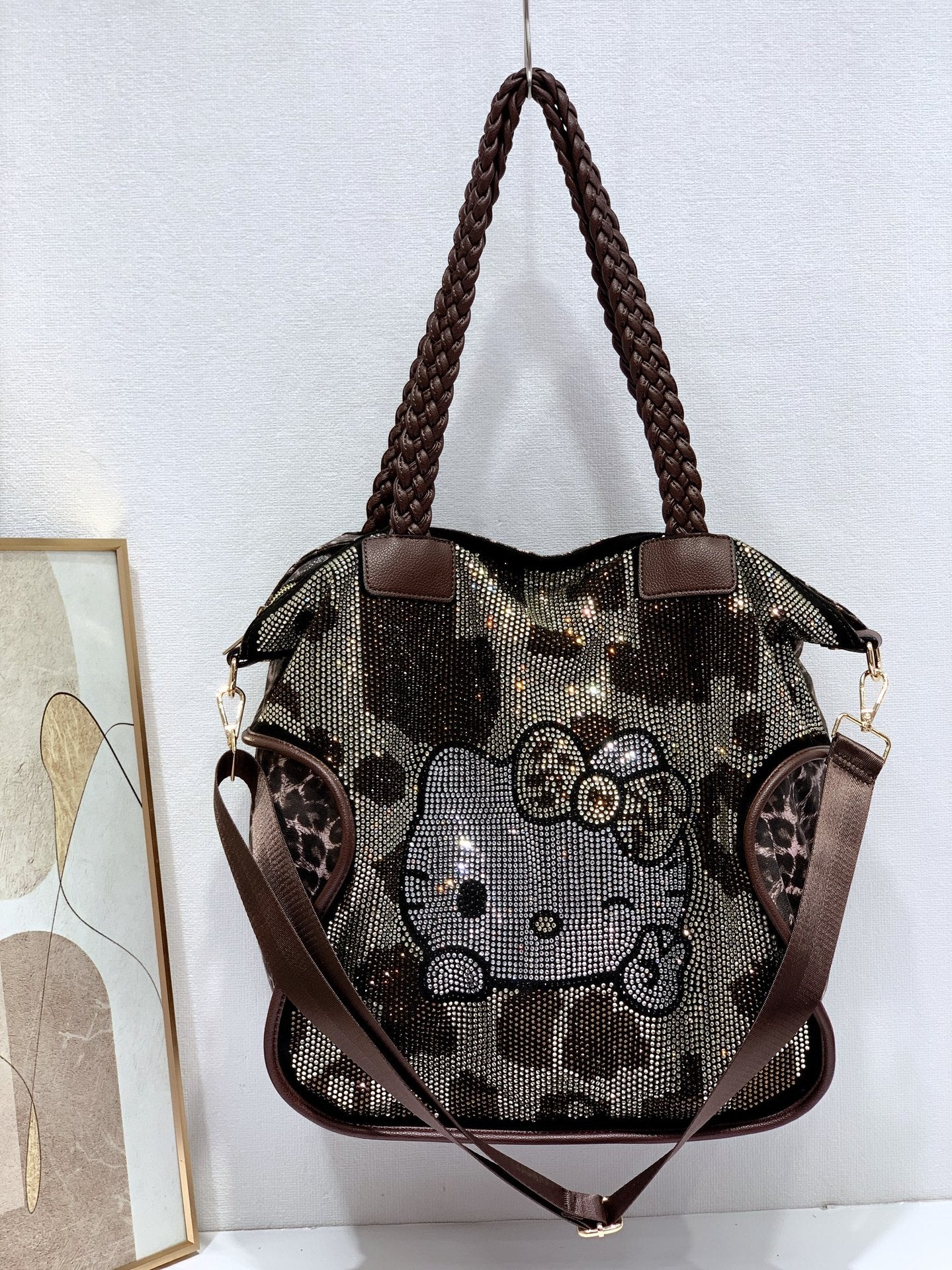Women's Fashionable Rhinestone Large Capacity Trendy Tote Bag