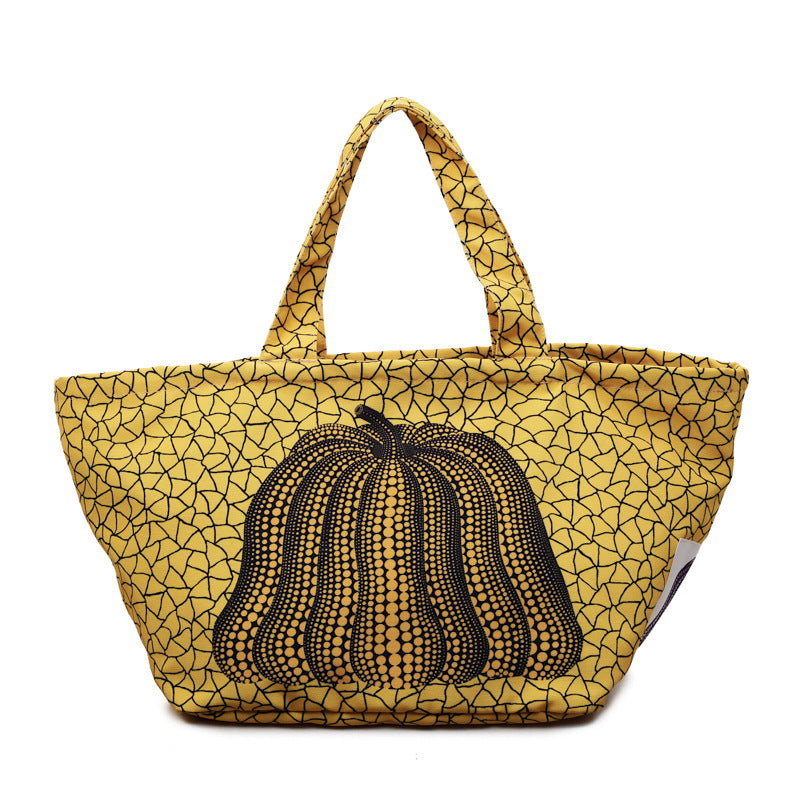 Embroidered Nylon Portable Large Capacity Shopping Versatile Tote Bag