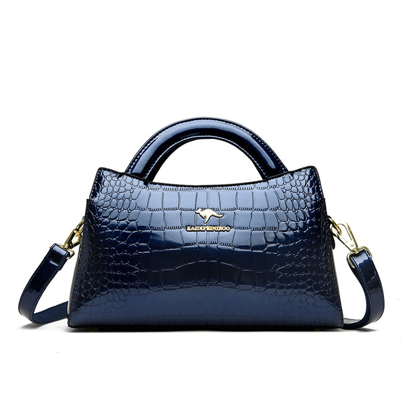 Women's Patent Leather For Mom Alligator Print Women's Handbag