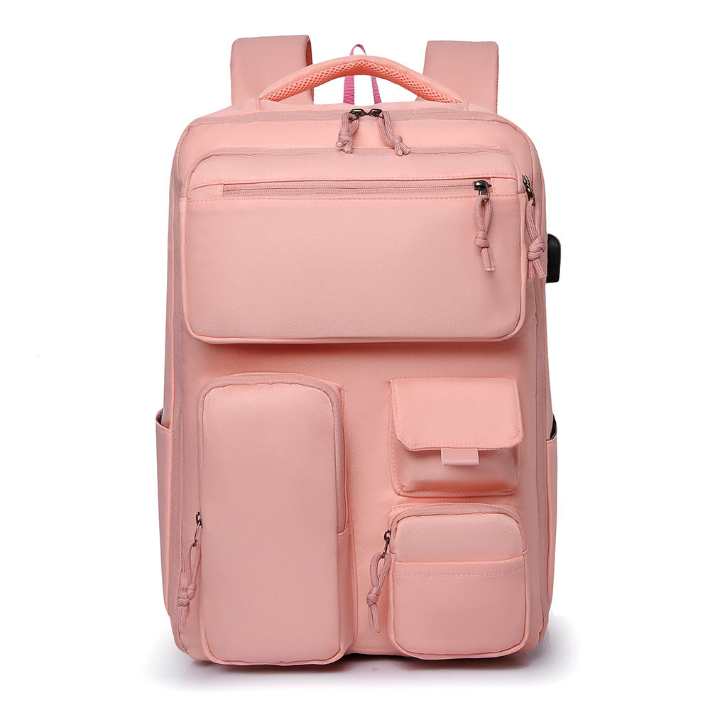 Women's & Men's Large Capacity Computer Fashion Trendy Lightweight Leisure Backpack