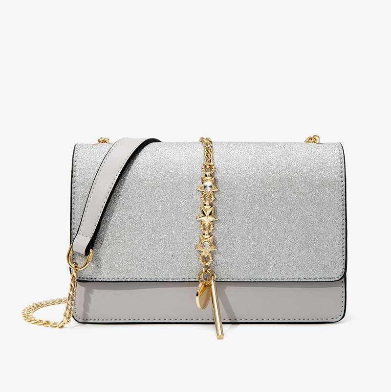 Women's Holiday Gift Starry Sky Chain Fashionable Women's Messenger Bag