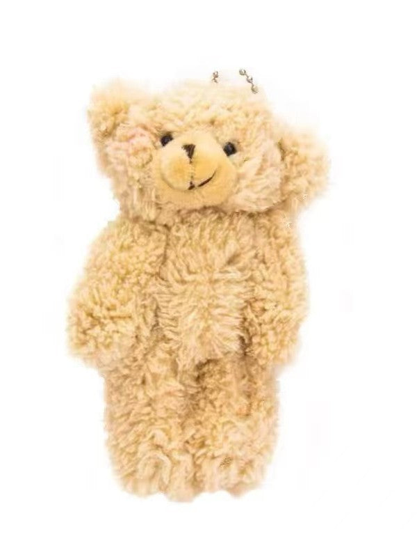Cartoon Cute Plush Bear Pendant Soft Heart Women's Backpack