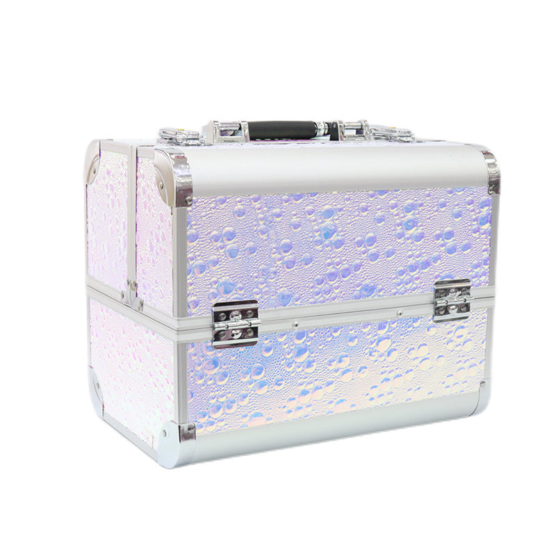 Portable High Sense Makeup Aluminum Alloy Tattoo Nail Manicure Cosmetic Case