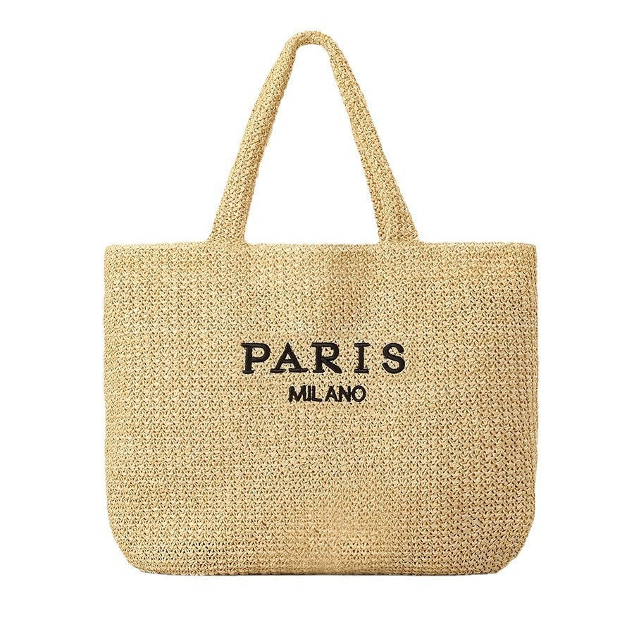 Women's Letters Large Capacity Totes Seaside Vacation Tote Bag