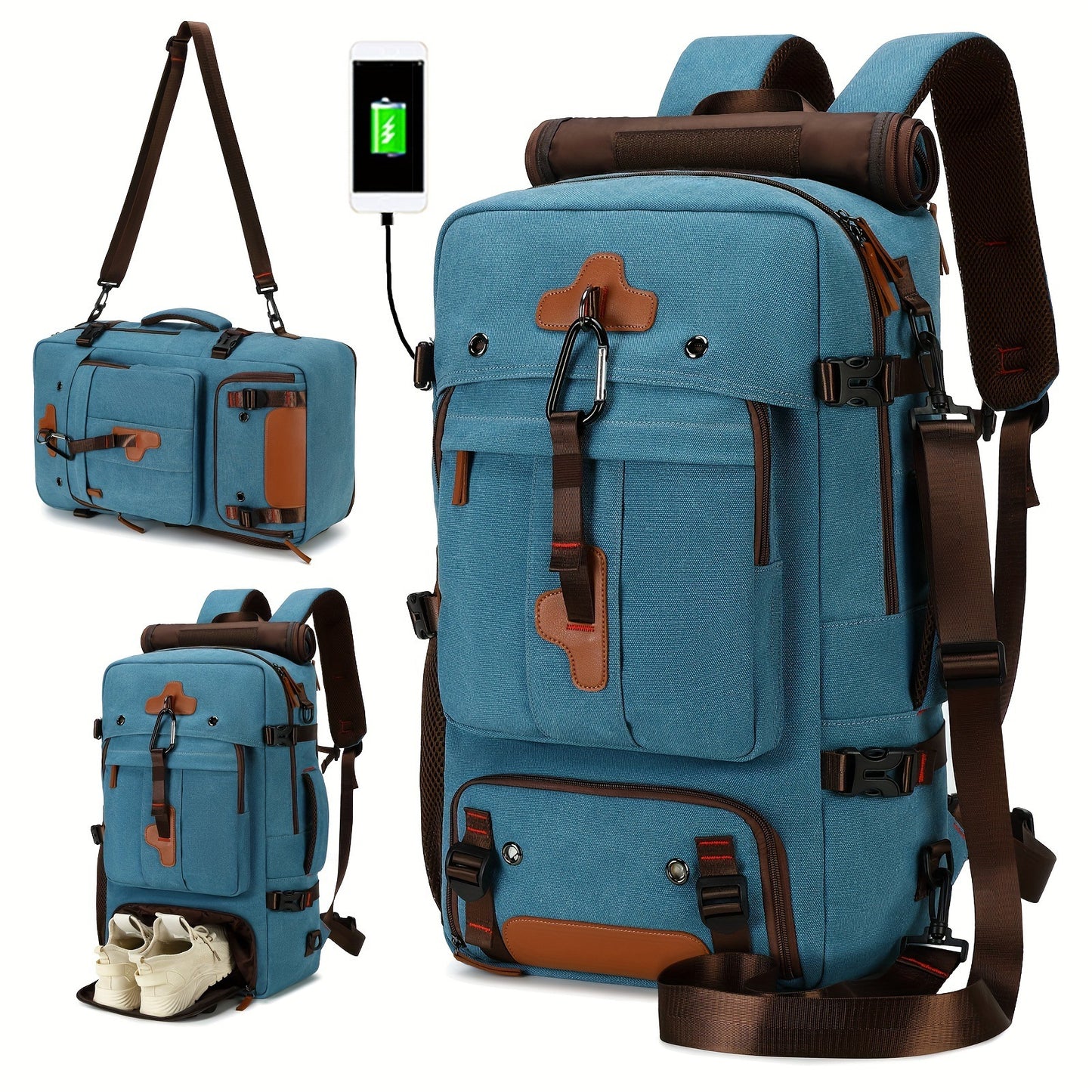 Men's High-grade Waterproof Business Computer Printed Leisure Backpack