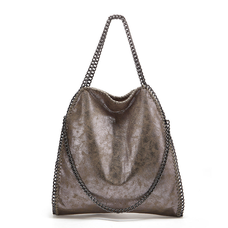 Charming Elegant Women's Chain Foldable Big Women's Shoulder Bag