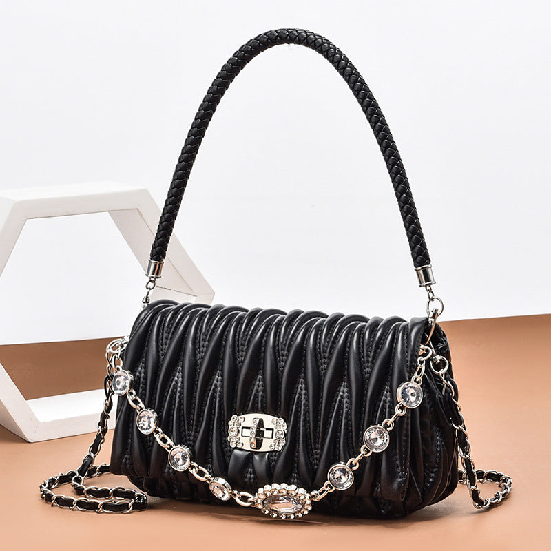 Women's French Minority Pearl Fashionable Underarm High-grade Versatile Women's Messenger Bag