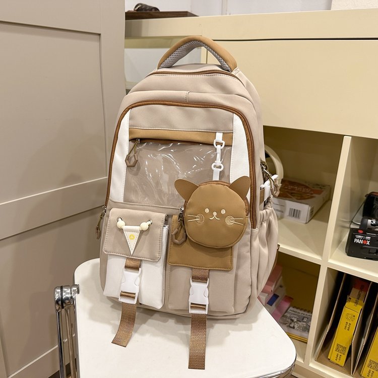 Korean Preppy Style Large Capacity Cartoon Cute Backpacks