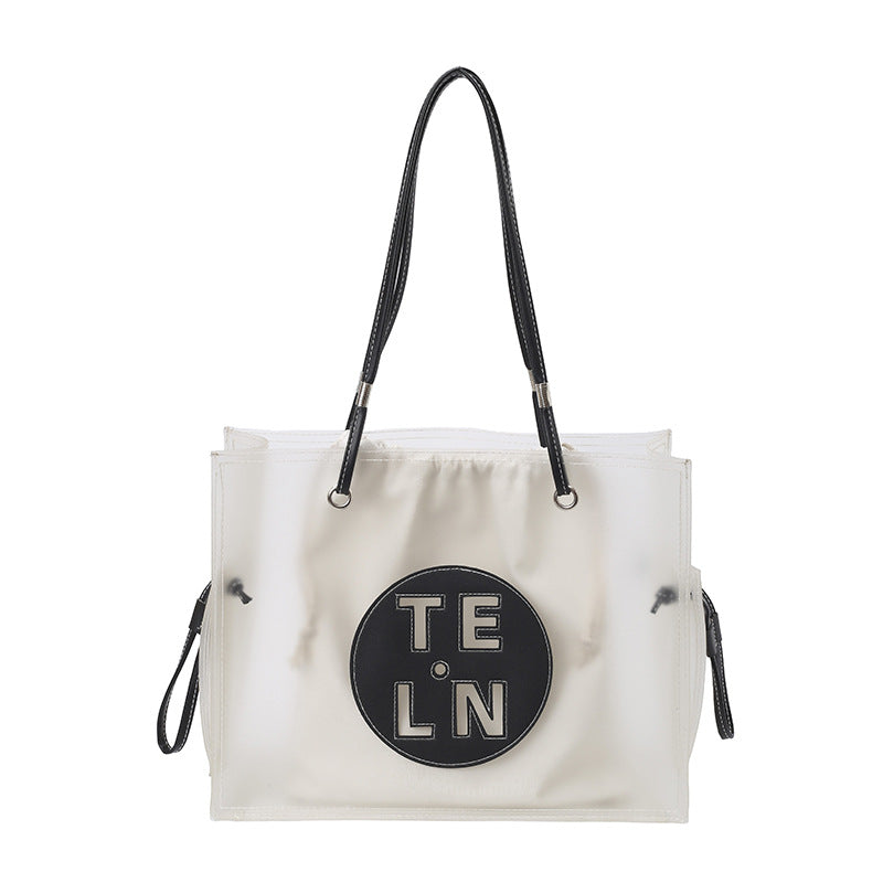Women's Trend Canvas Large Capacity Fashionable Simple Women's Shoulder Bag