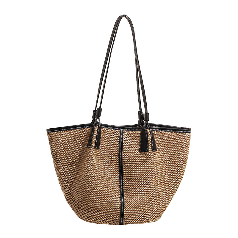 Women's French Straw Summer Fashion Simple Large Bags