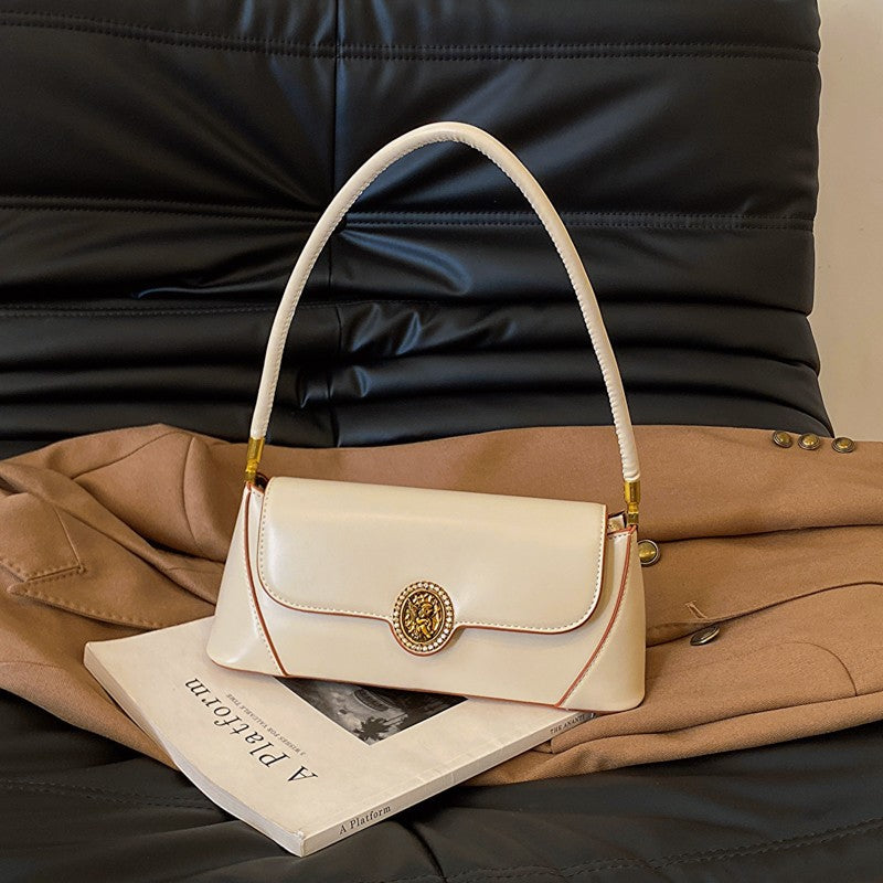 Women's Baguette Advanced Texture Underarm Retro Minority Women's Shoulder Bag