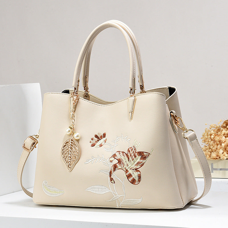 Women's Fashion Large Capacity Embroidered Mother Women's Shoulder Bag