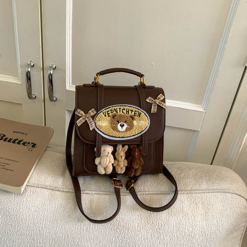 New Homemade Creative Cartoon Bear Doll Backpacks