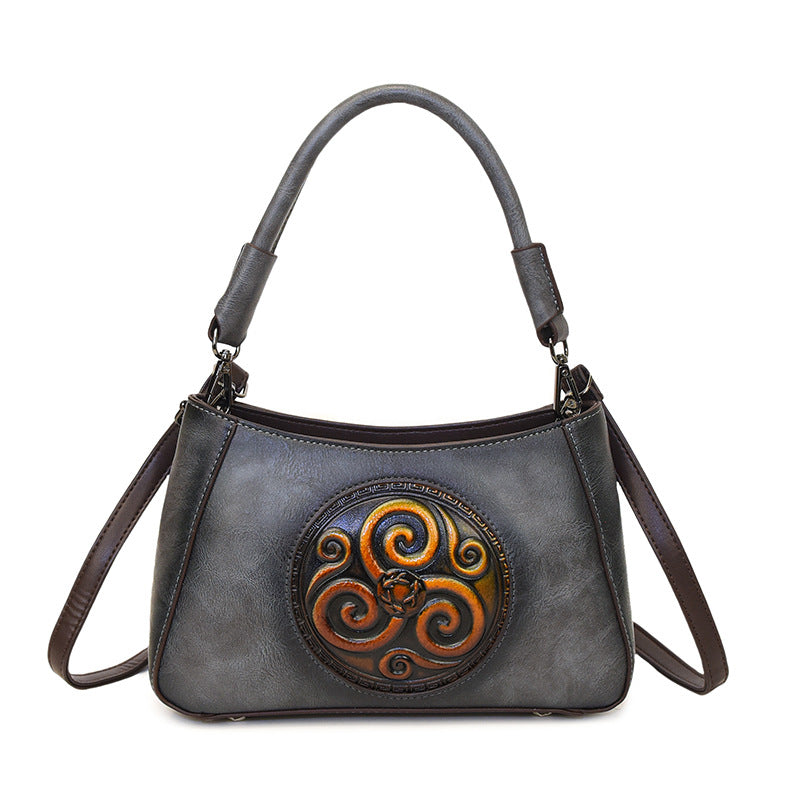 Comfortable Female Mother Retro Western Temperament Shoulder Bags
