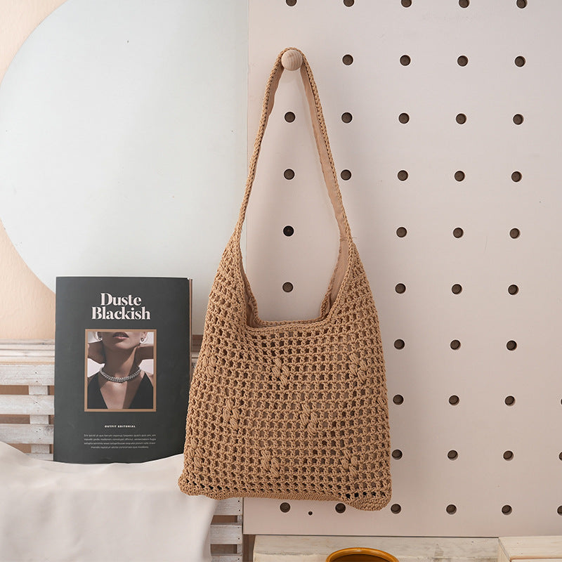 Women's Large Capacity Hollow One Shopping Idle Bags