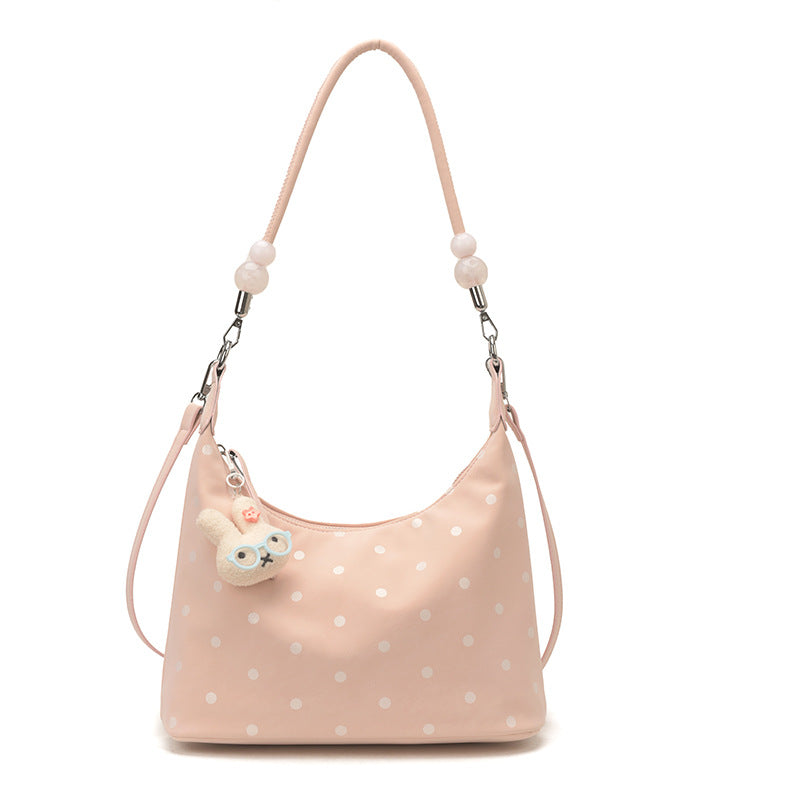 Women's Korean Style Niche Polka Dot Large Capacity Tote Bag