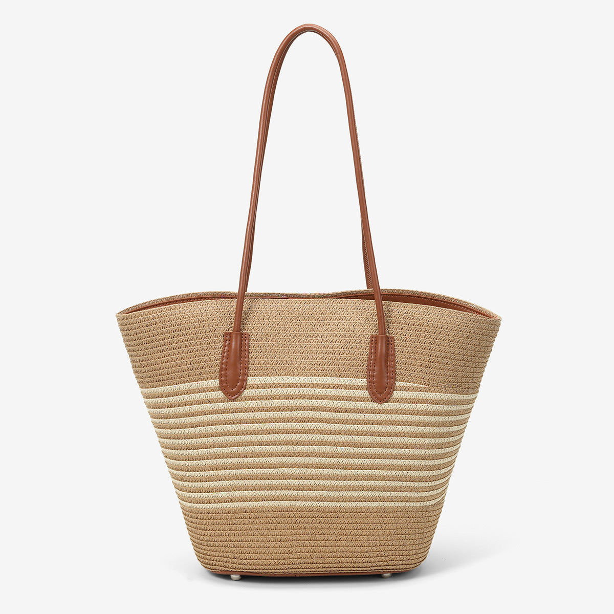 Women's Capacity Straw Woven Vacation Seaside Vegetable Basket Tote Bags