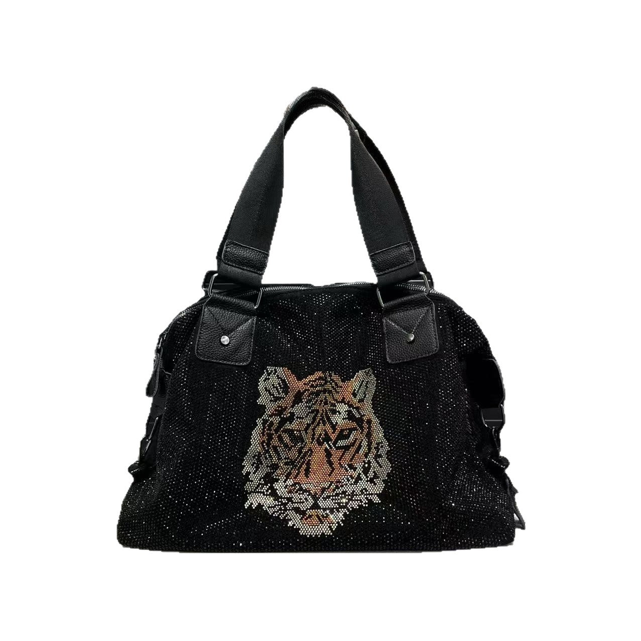 Women's Fashion Diamond Decorations Personalized Large Capacity Retro Shoulder Bags