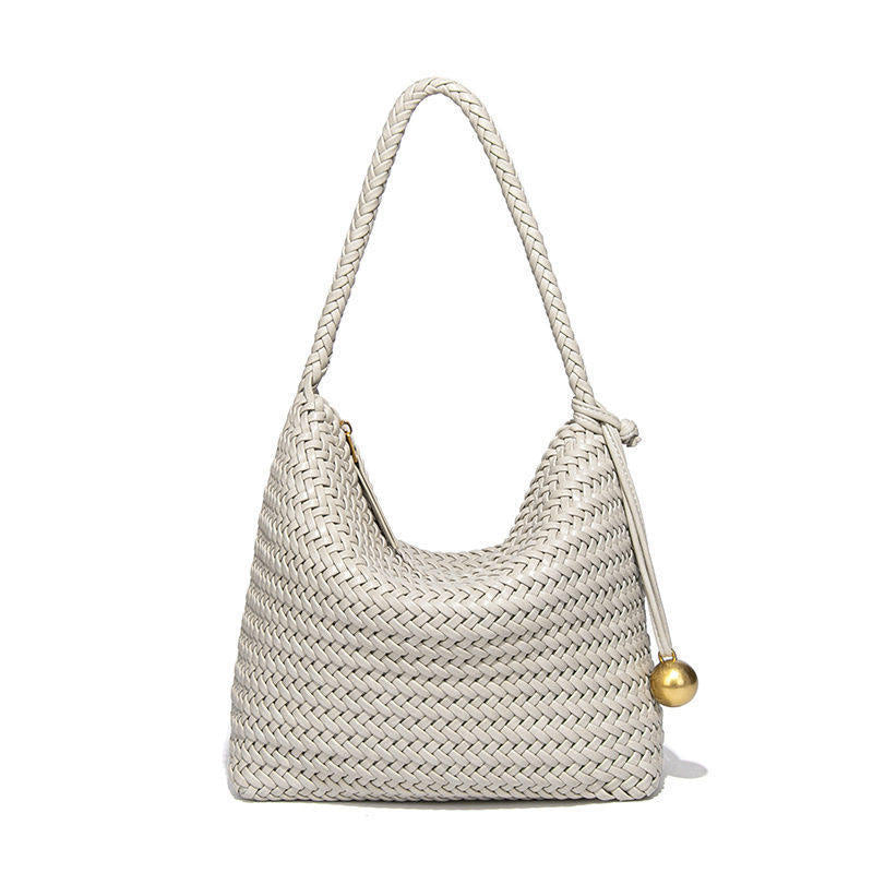 Women's Affordable Luxury Fashion Woven For Solid Tote Bags