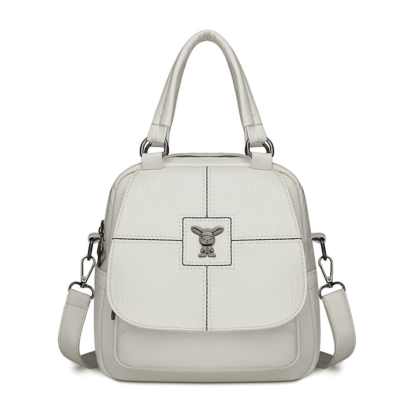 Women's Retro Fashion Soft Leather Portable Women's Backpack
