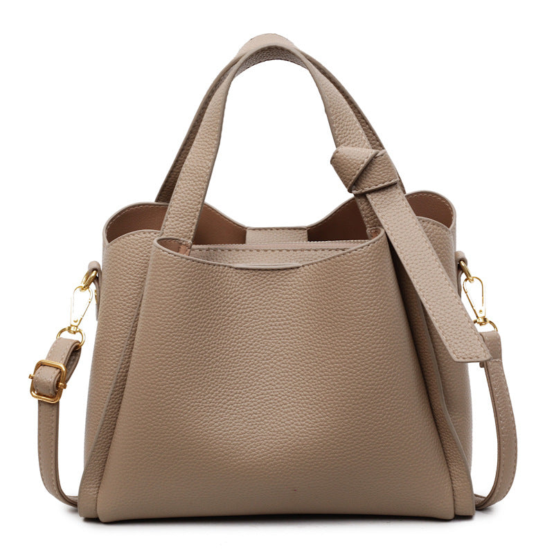 Women's Spring Simple Advanced Texture Trendy Large Capacity Commuter Shoulder Bags