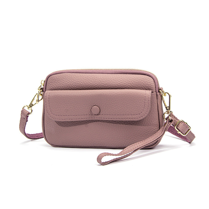 Women's Layer Cowhide Fashion Large Capacity Female Genuine Bags