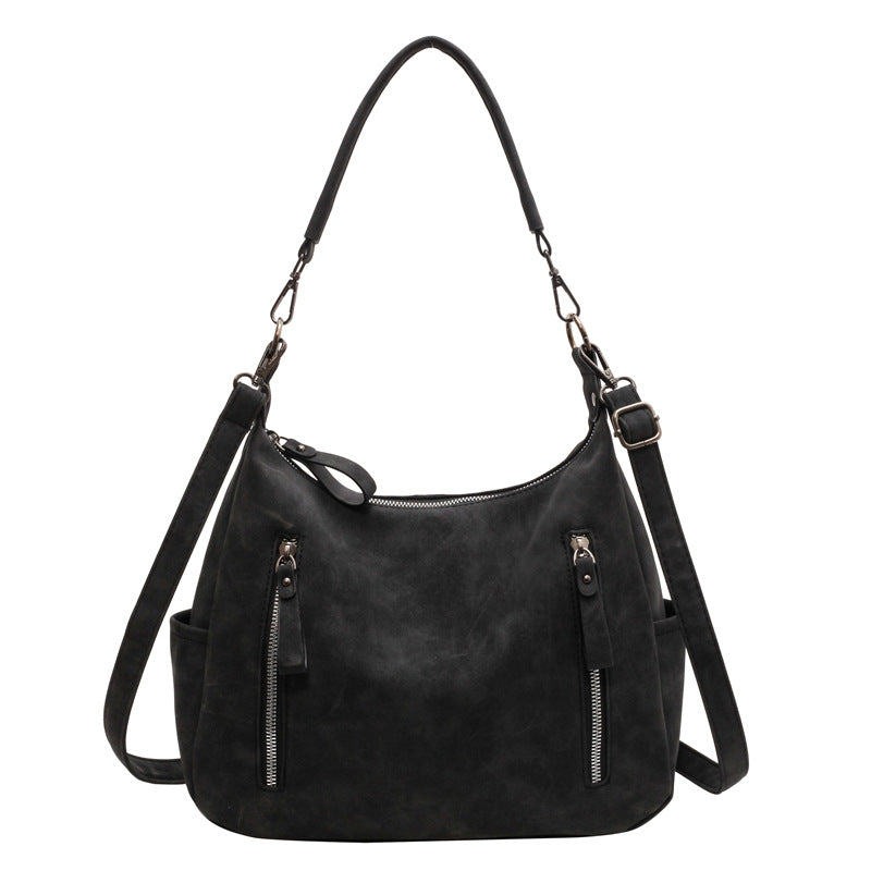 Women's Large Capacity Retro Frosted Texture Commuter Bags
