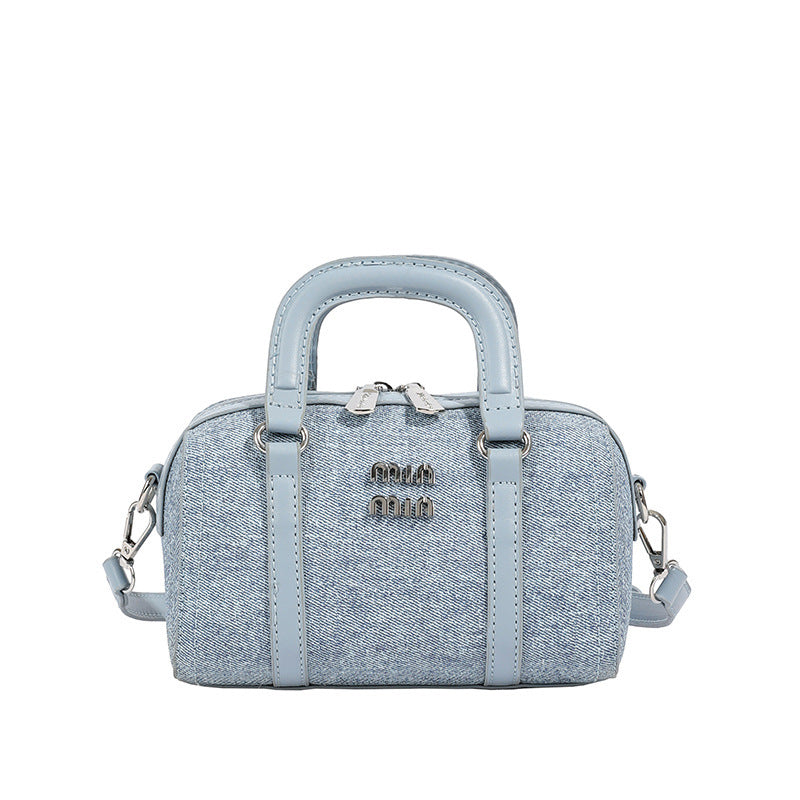 Women's Denim Portable Boston Versatile High Quality Bags