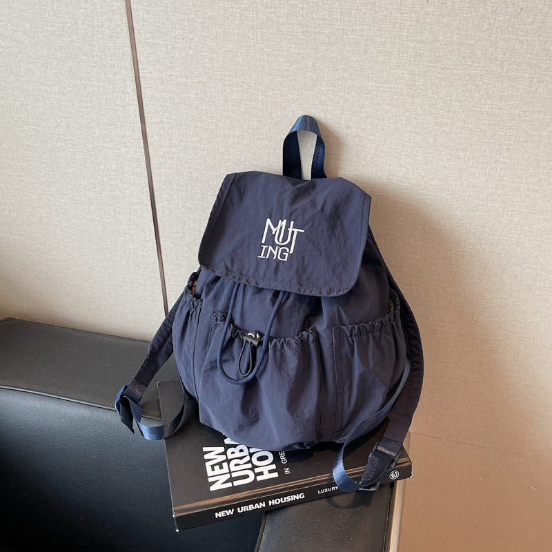 Large Capacity College Lightweight Drawstring Idle Shoulder Bags