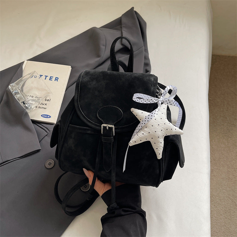 Women's Korean Style Flip Soft Surface Summer Simple Backpacks