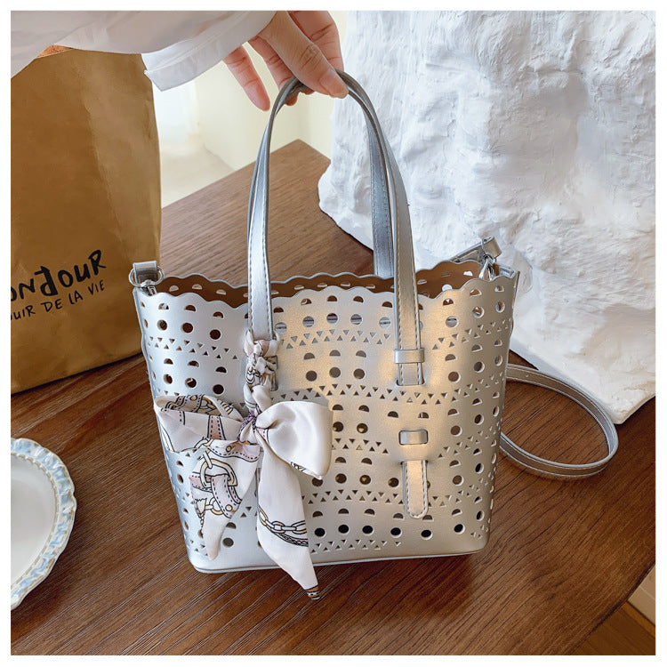 Women's Summer Hollow Fashion Korean Style Portable Women's Shoulder Bag