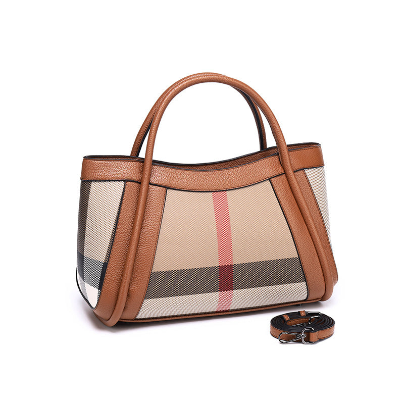 Women's Plaid Fashion High-grade Large Capacity Versatile Tote Bag