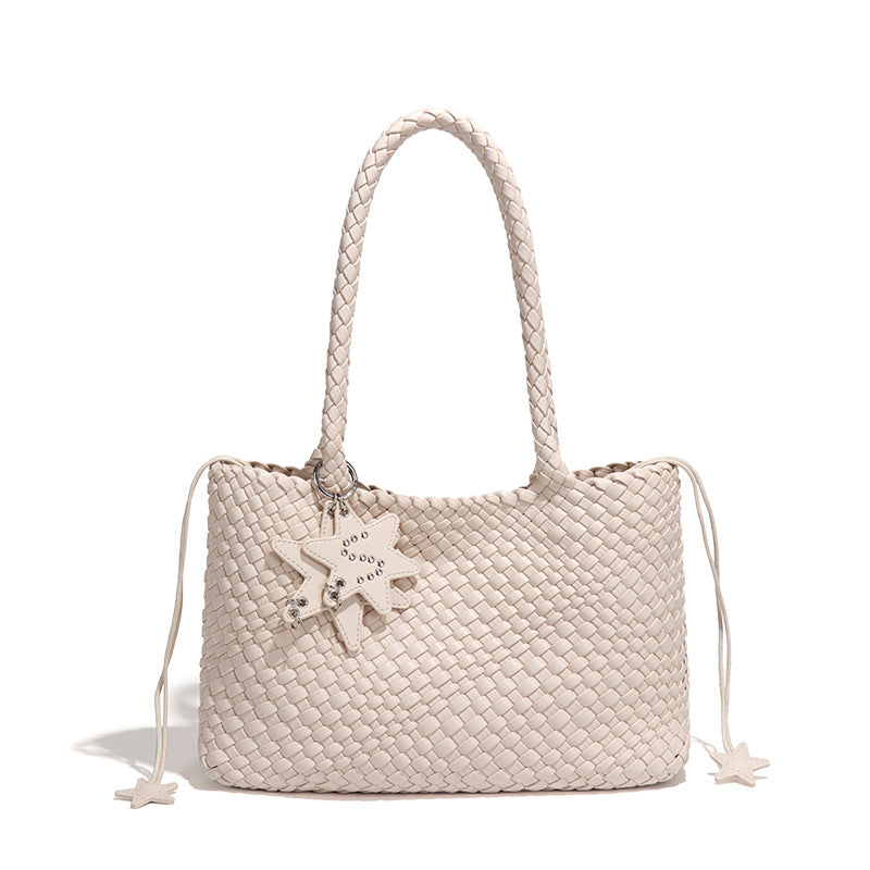 Five-pointed Star Ornaments Woven Design Large Capacity Bags