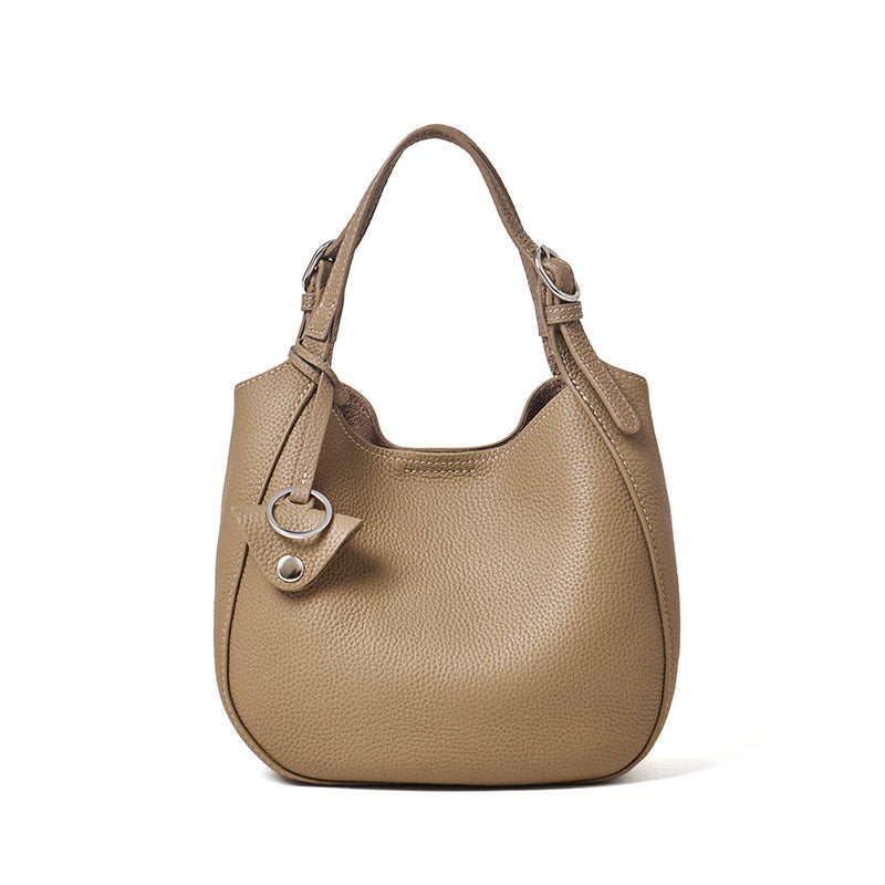 Women's Vegetable Basket Genuine Leather Soft Design High-grade Women's Handbag