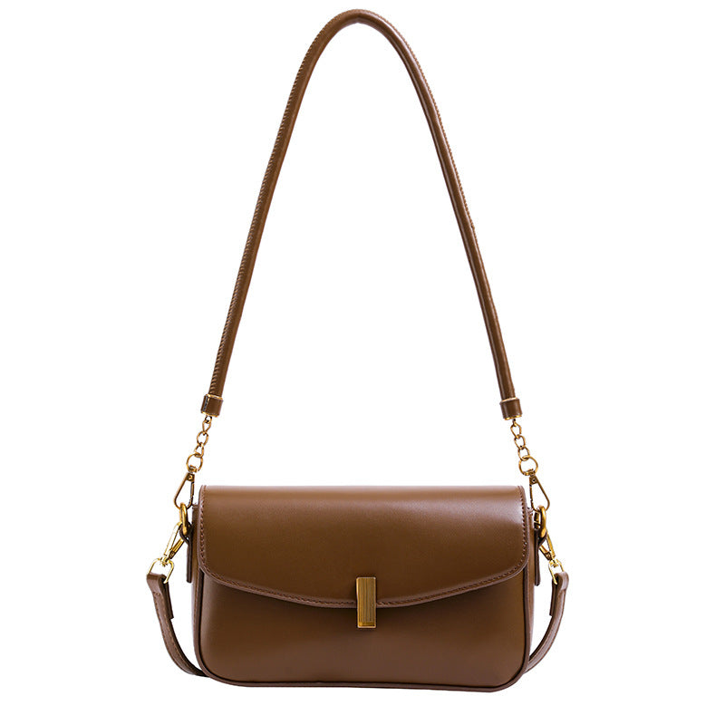 Women's Niche Golden Autumn Image Versatile Underarm Retro Women's Shoulder Bag