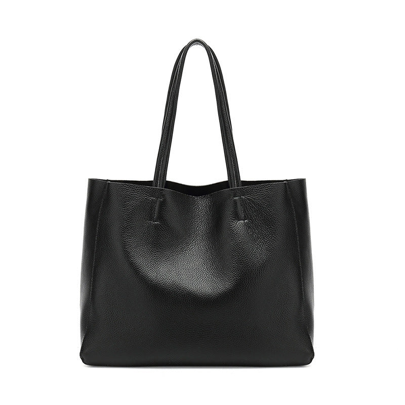 Women's Leather First Layer Cowhide Big Large Capacity Shoulder Bags